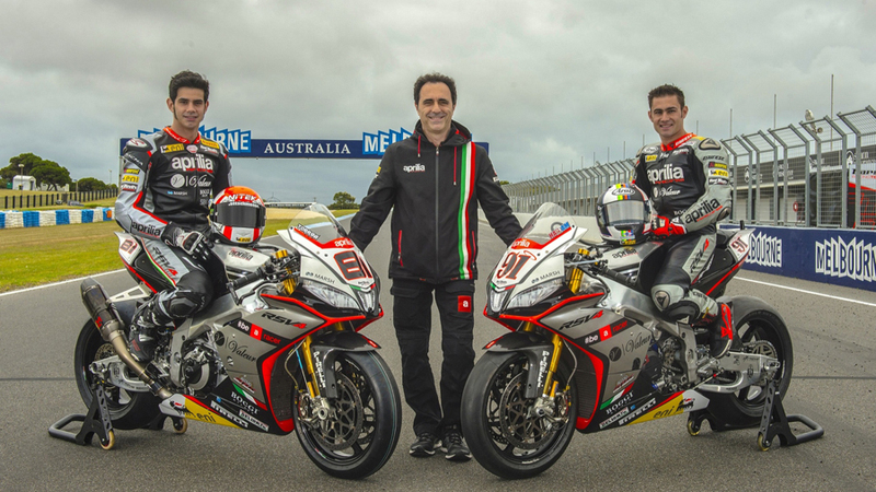 Superbike. Presentato a Phillip Island il team Aprilia - Red Devils