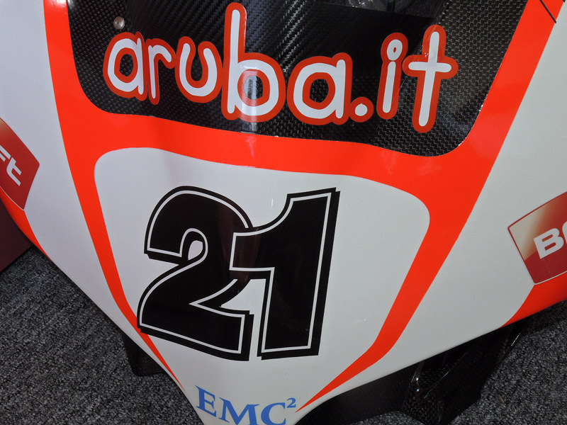 L&#039;indimenticabile numero 21 sul cupolino della Panigale