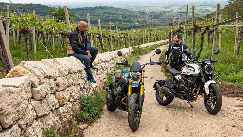 Morini SEIEMMEZZO STR e SCR: TEST speciale dal Garda alla Lessinia col Perfetto e Motoreetto