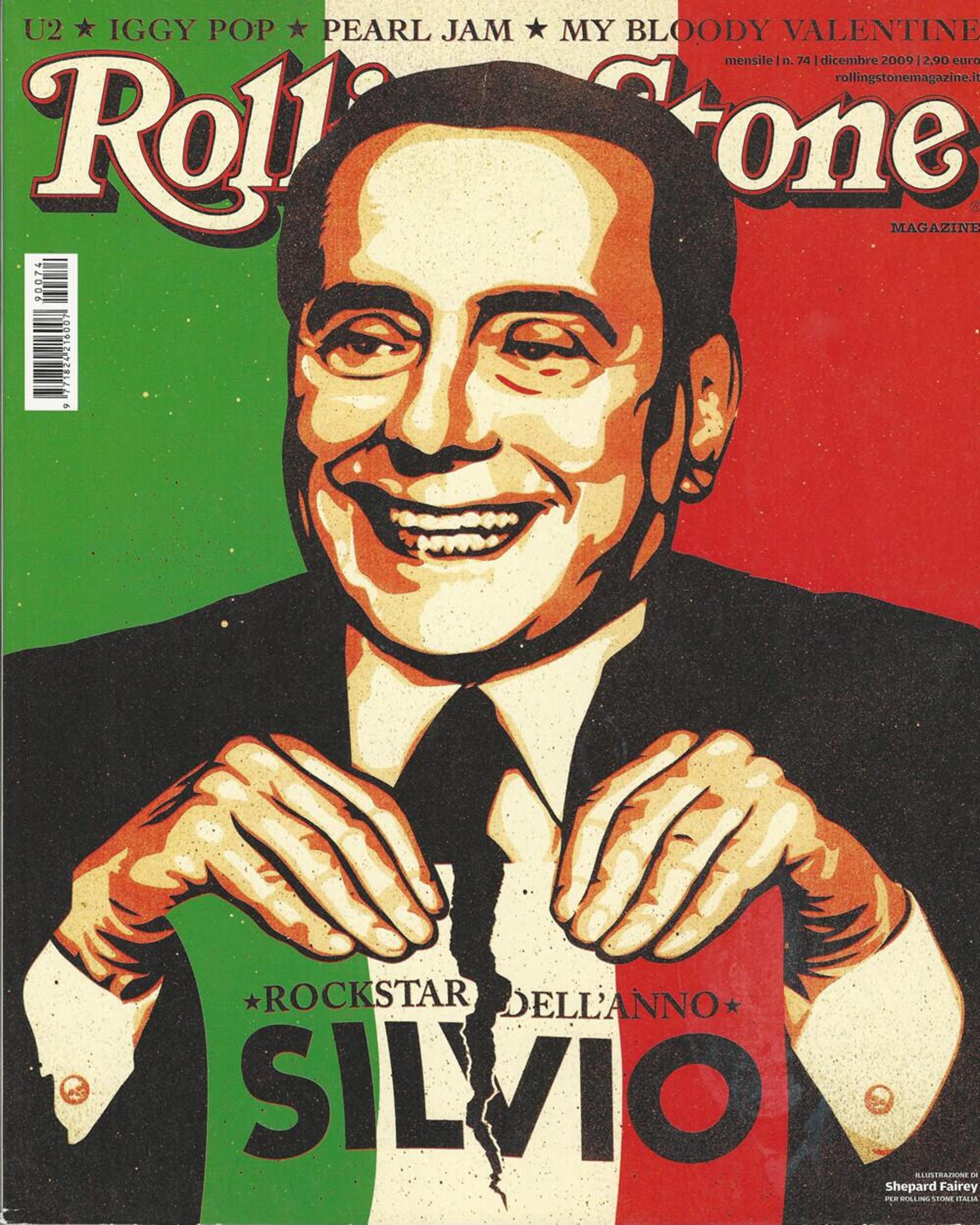 Silvio Berlusconi sulla cover di Rolling Stone