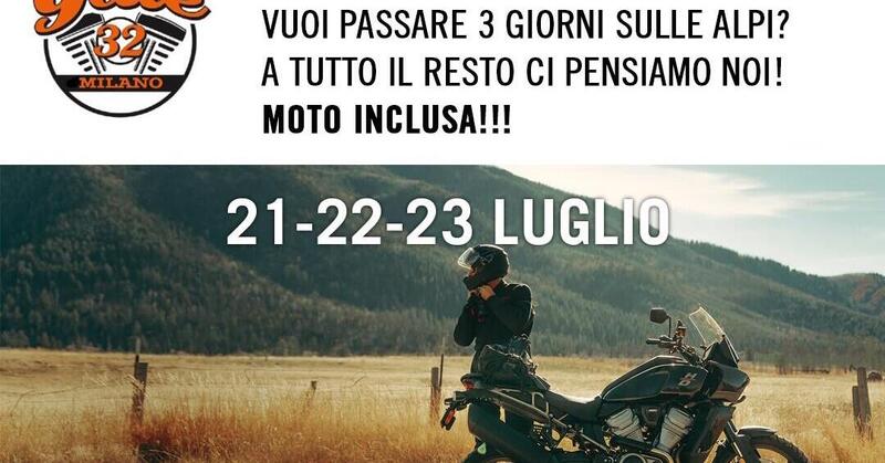 Salta in sella ad Harley-Davidson Pan America e scopri le Alpi Italiane con Gate 32!