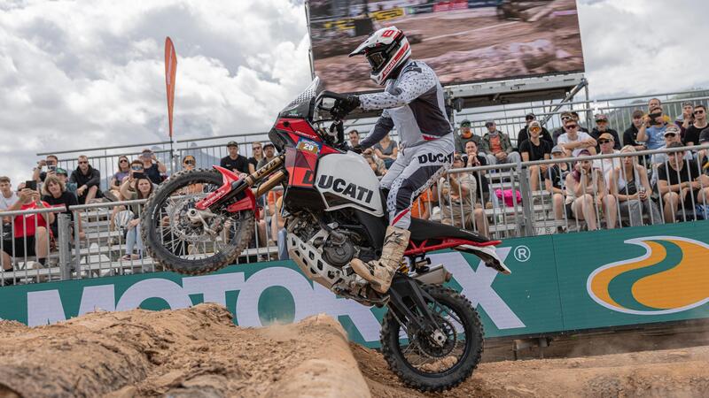 La Ducati DesertX conquista l&rsquo;Iron Road Prolog all&rsquo;Erzbergrodeo con Antoine Meo