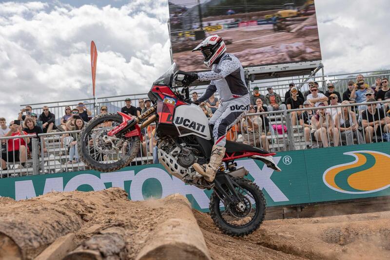 La Ducati DesertX conquista l&rsquo;Iron Road Prolog all&rsquo;Erzbergrodeo con Antoine Meo