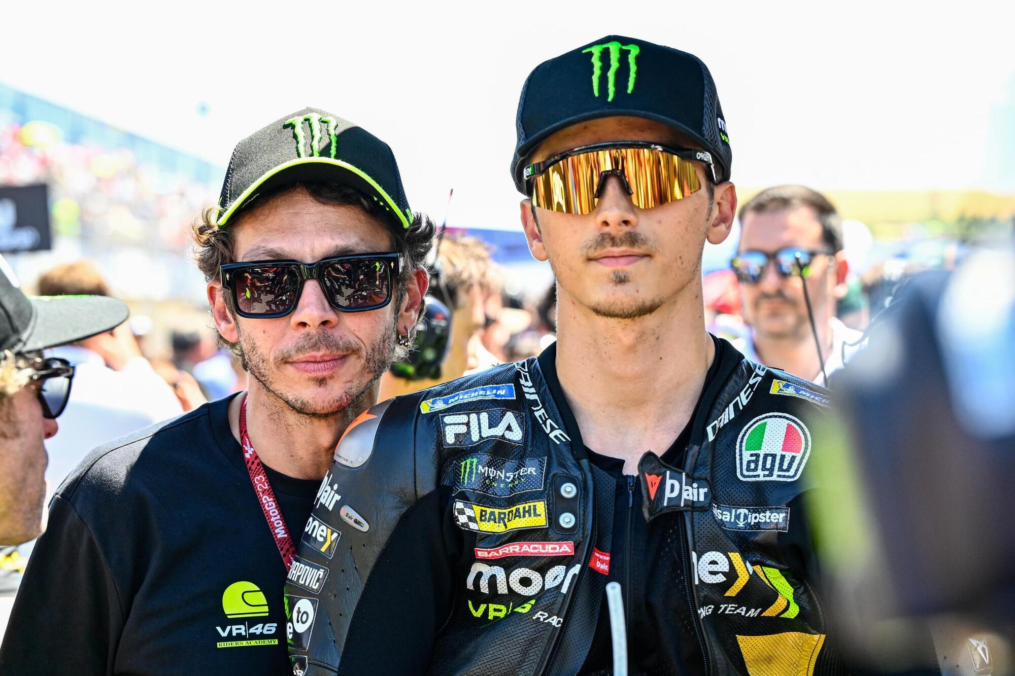 Luca Marini e Valentino Rossi, Tissot Sprint, Mugello 2023. 