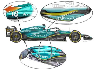 F1, Aston Martin sfida Ferrari e Mercedes con le novità tecniche per il Canada