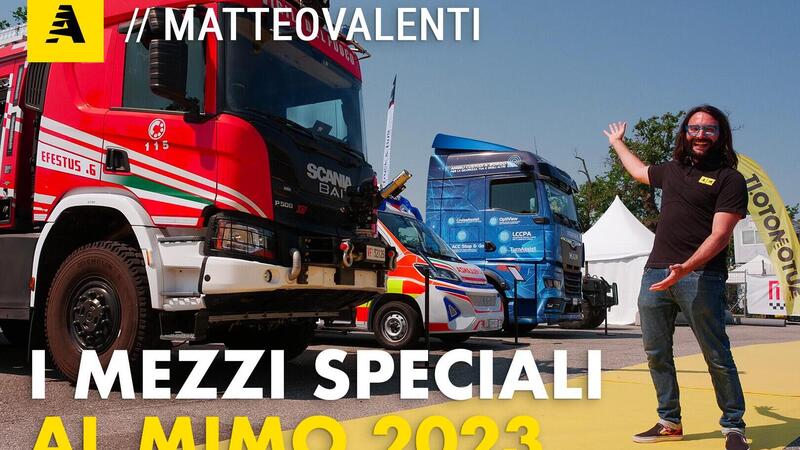 Tutti i Mezzi Speciali di Matteo Valenti e Automoto.it al MIMO 2023 [Video]