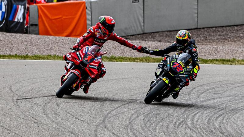 MotoGP 2023. GP di Germania. P2: Un&#039;Aprilia in mezzo alle Ducati, poi KTM e Yamaha. Disastro Honda [RISULTATI]