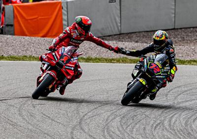 MotoGP 2023. GP di Germania. P2: Un'Aprilia in mezzo alle Ducati, poi KTM e Yamaha. Disastro Honda [RISULTATI]