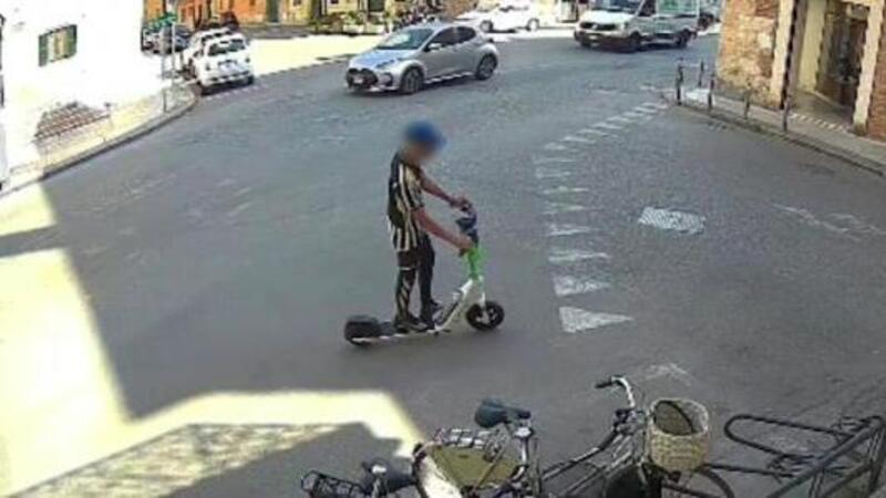 Verona. Ricercato il pirata in monopattino: ha fatto cadere una ciclista per poi fuggire