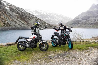 Sulle Alpi con le 125! A caccia di passi alpini con Yamaha XSR125 ed MT-125 [VIDEO]