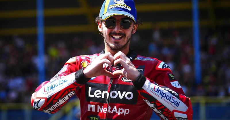 MotoGP 2023. GP di Olanda. Pecco Bagnaia: &quot;Marco Bezzecchi ha perso la scommessa, mi deve un pranzo, molto costoso&quot;