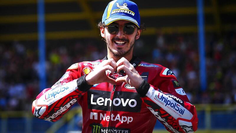 MotoGP 2023. GP di Olanda. Pecco Bagnaia: &quot;Marco Bezzecchi ha perso la scommessa, mi deve un pranzo, molto costoso&quot;