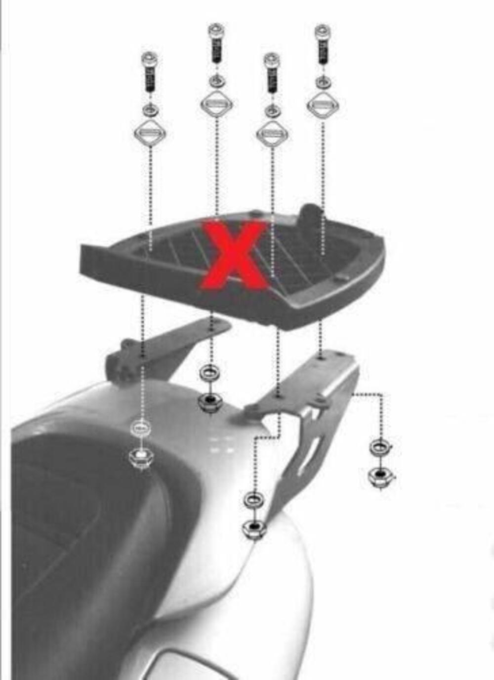 Portapacchi Givi SR46M YAMAHA MAJESTY 125/150/180 (3)