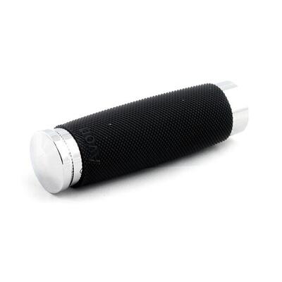 Pedalino Cambio Avon Custom gomma nera, cromato