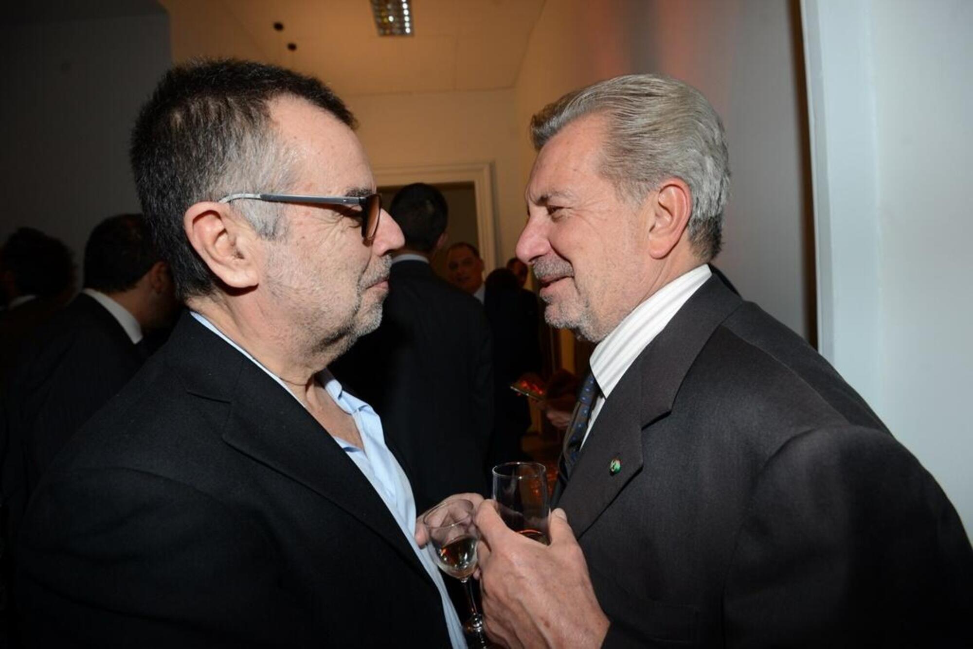 Paolo Madron con Fulvio Conti, gi&agrave; presidente di Telecom Italia