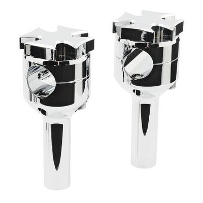 Riser Maltese alti 4&rsquo;&rsquo;, cromati, Per manubri da 1&rsquo; 