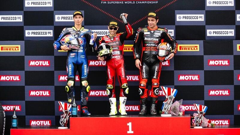 SBK 2023. GP del Regno Unito. Alvaro Bautista vince Gara2. Primo podio per Danilo Petrucci