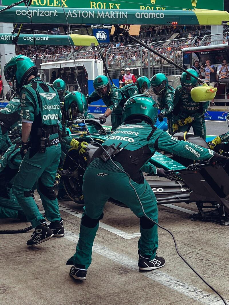 Lance Stroll porta l&#039;Aston Martin al nono posto