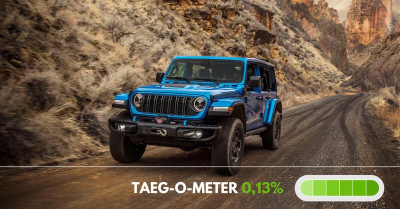 Jeep Wrangler finanziamento senza rate e 5.000 euro di sconto