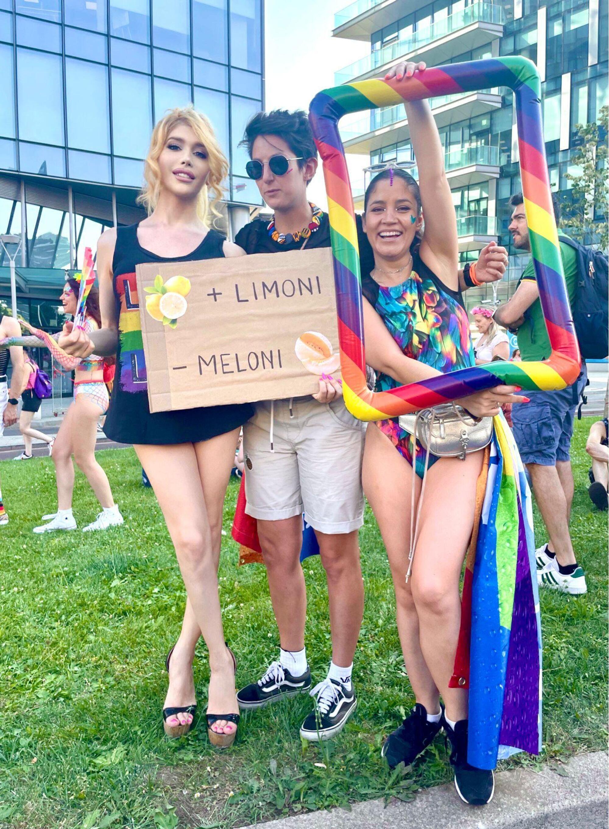 Clizia de Rossi al Gay Pride