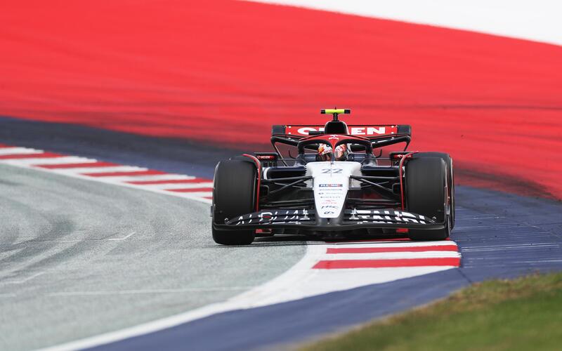 Yuki Tsunoda in pista durante il GP d&#039;Austria 2023 di F1