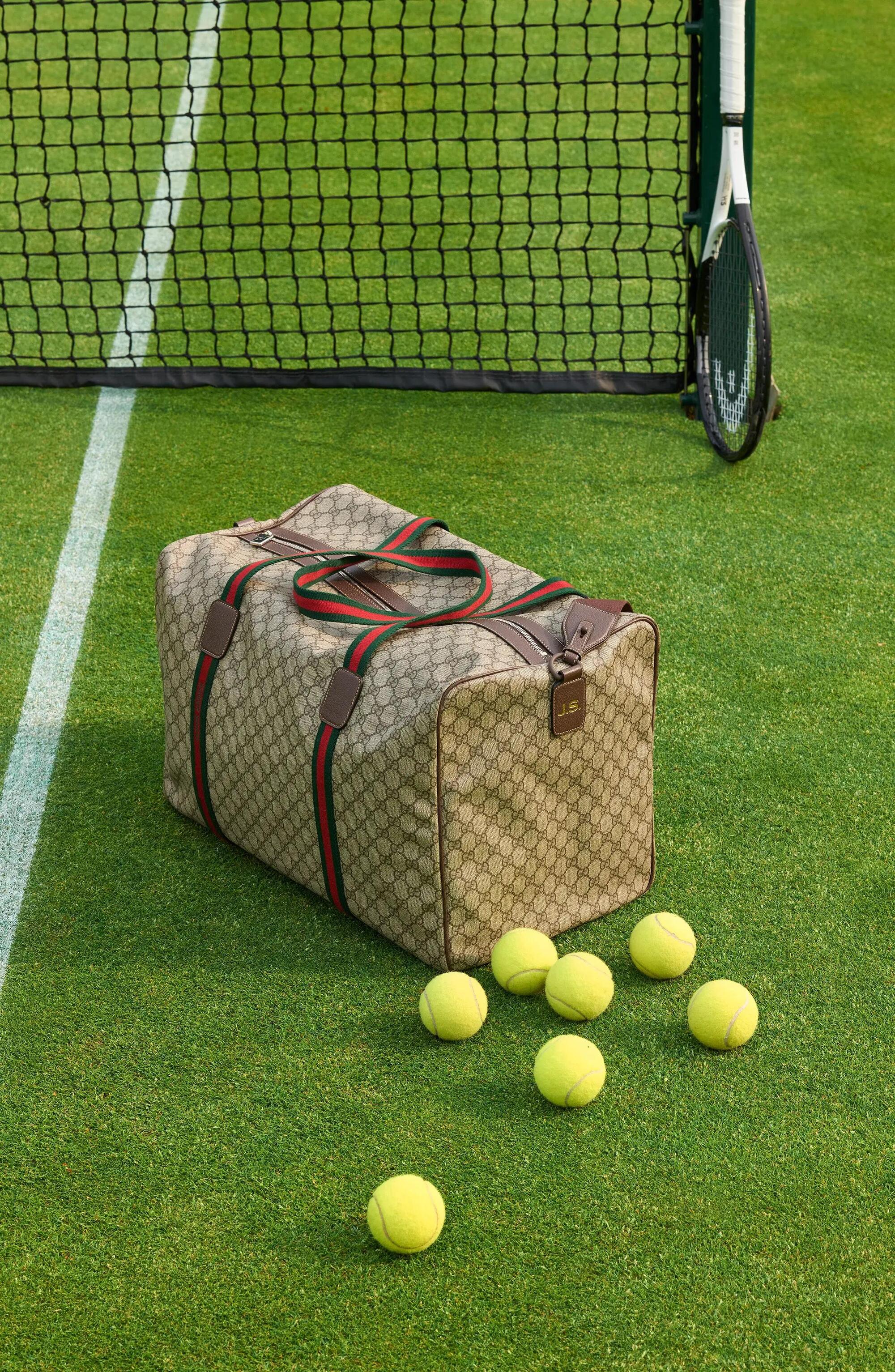 Il borsone Gucci utilizzato da Jannik Sinner a Wimbledon