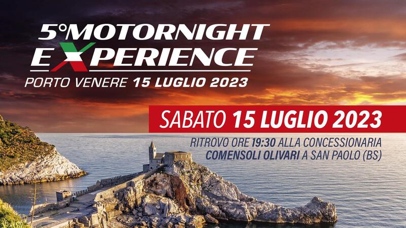 Al via la 5&deg; Motornight Experience: il moto giro per i motociclisti notturni! Ecco come iscriversi