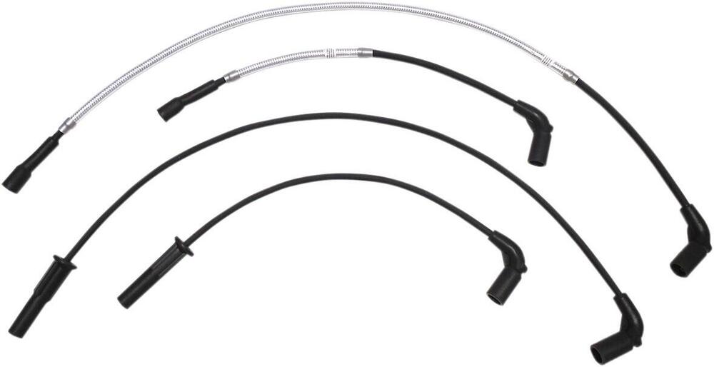 Cavi candele Magnum in treccia cromata per Touring 