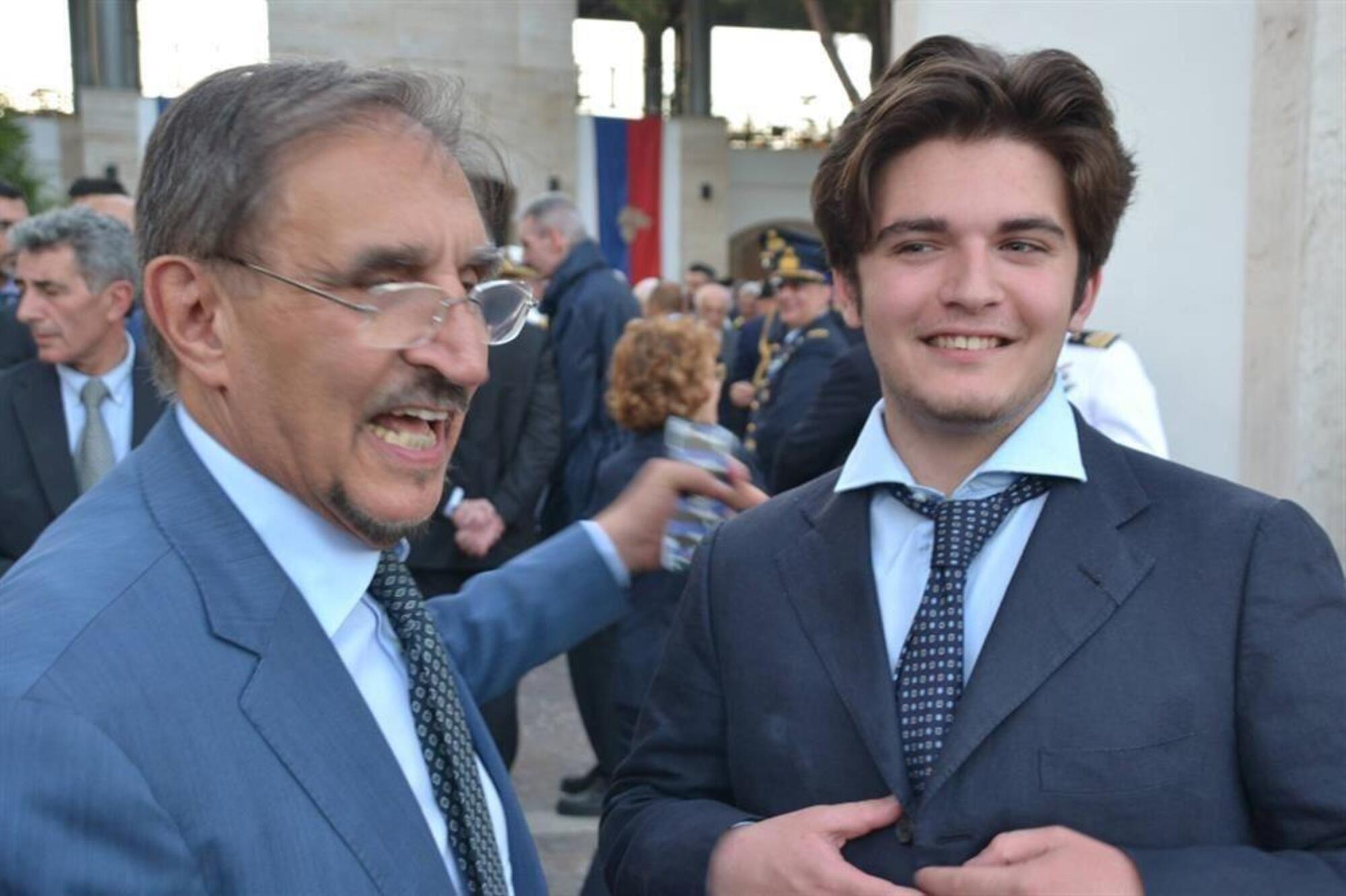 Ignazio La Russa e il figlio Leonardo Apache 