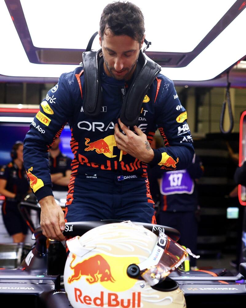 Daniel Ricciardo &egrave; tornato in pista con la Red Bull a Silverstone