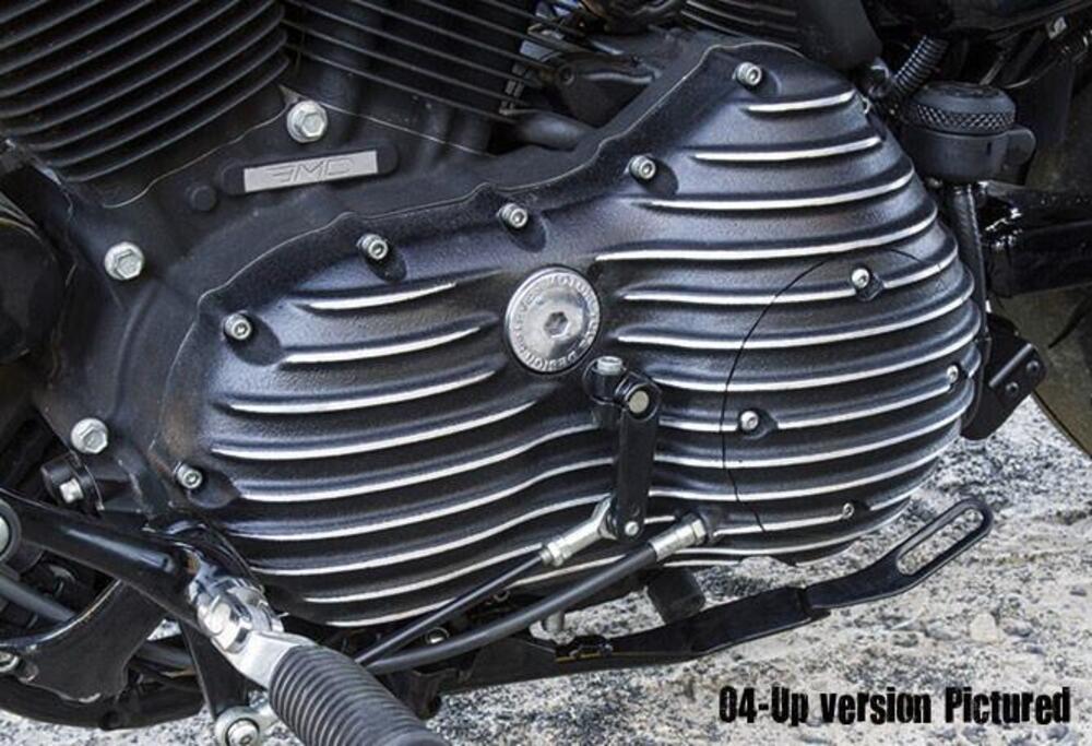 Coperchio primaria Ribster nero cut Per Sportster EMD