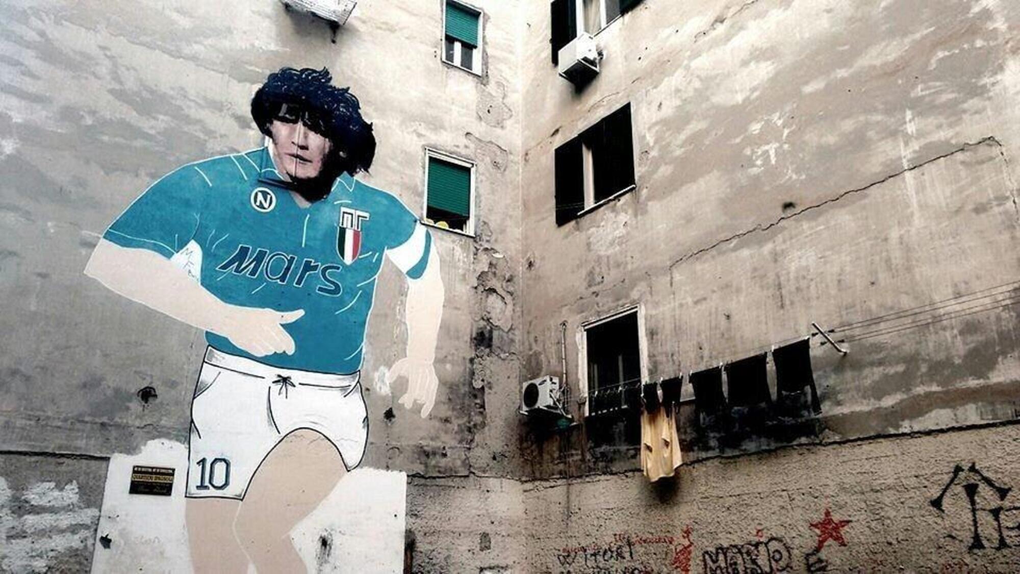 Il murales di Maradona
