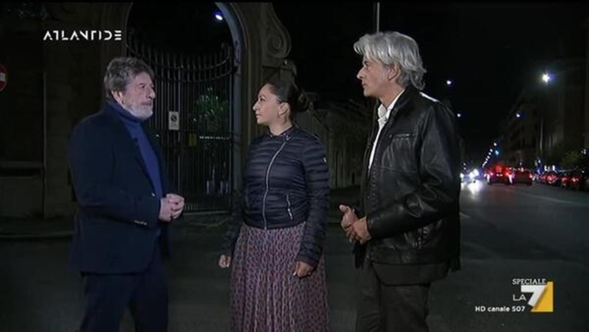 Andrea Purgatori, Laura Sgr&ograve; e Pietro Orlandi durante una puntata di Atlantide