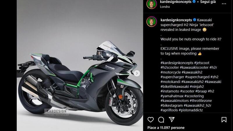 Kawasaki J H2: c&#039;&egrave; spazio per uno scooter supercharged?