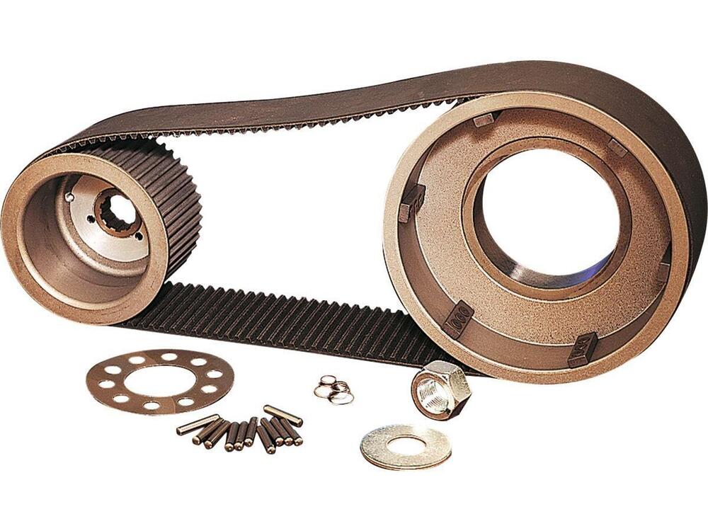 Kit primaria a cinghia larga 3" con albero scanala 