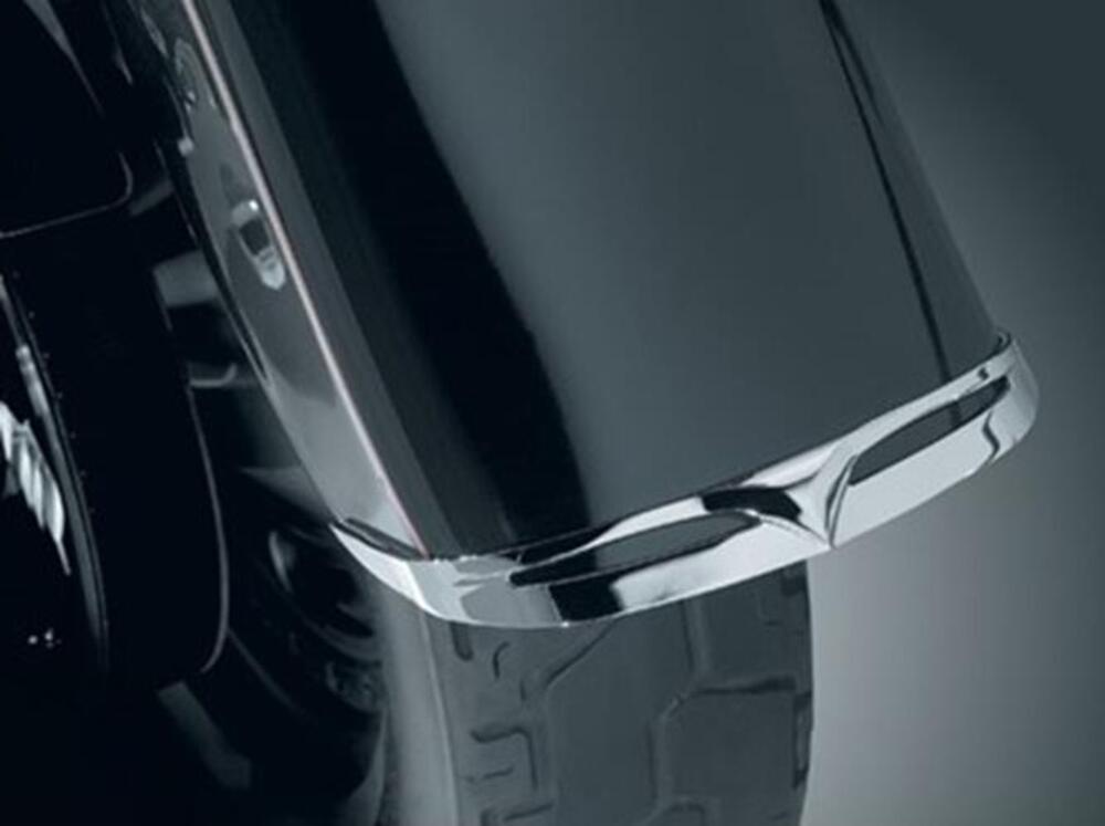 Puntale parafango anteriore cromato Kuryakyn per F 