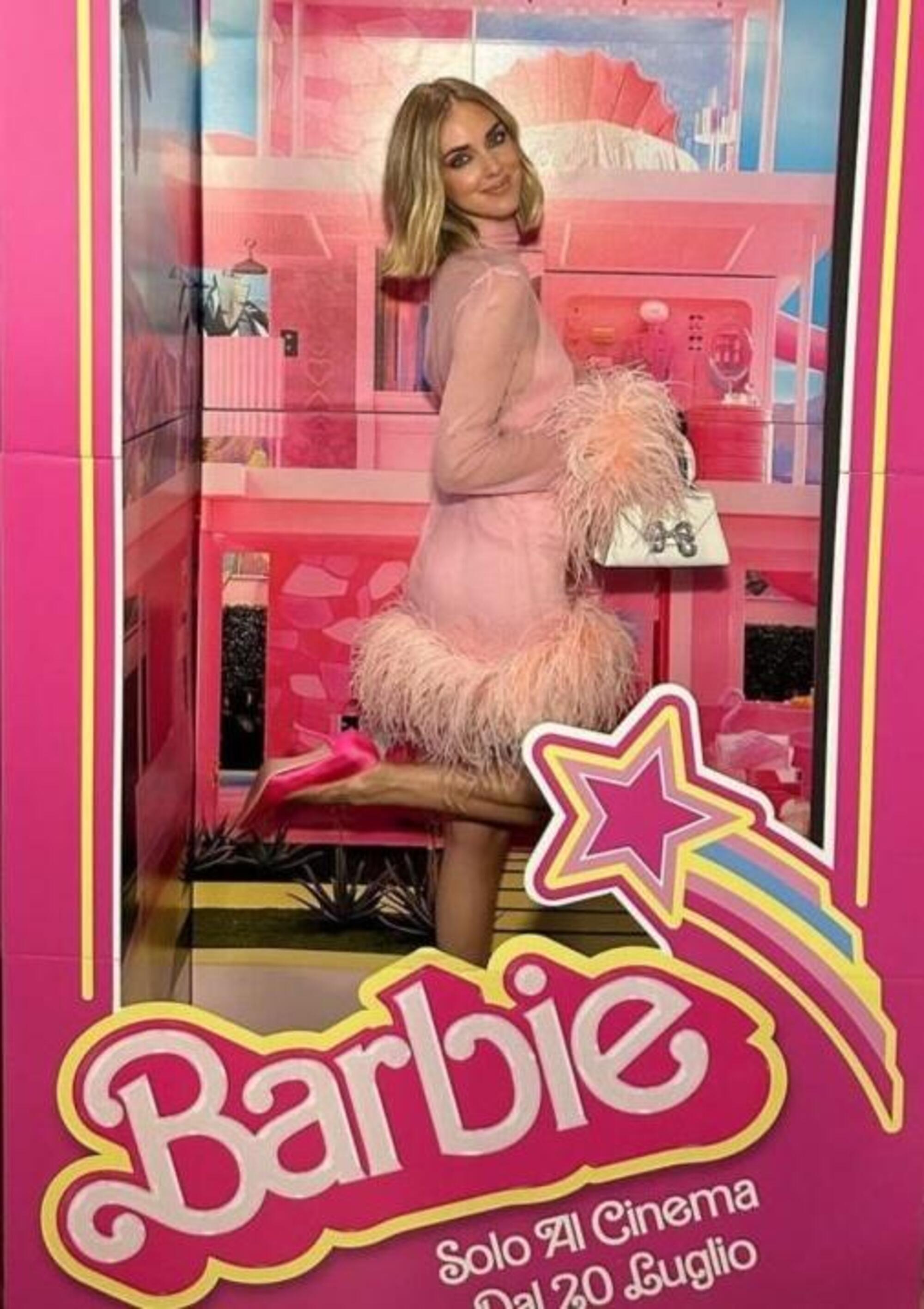 Chiara Ferragni alla prima di Barbie