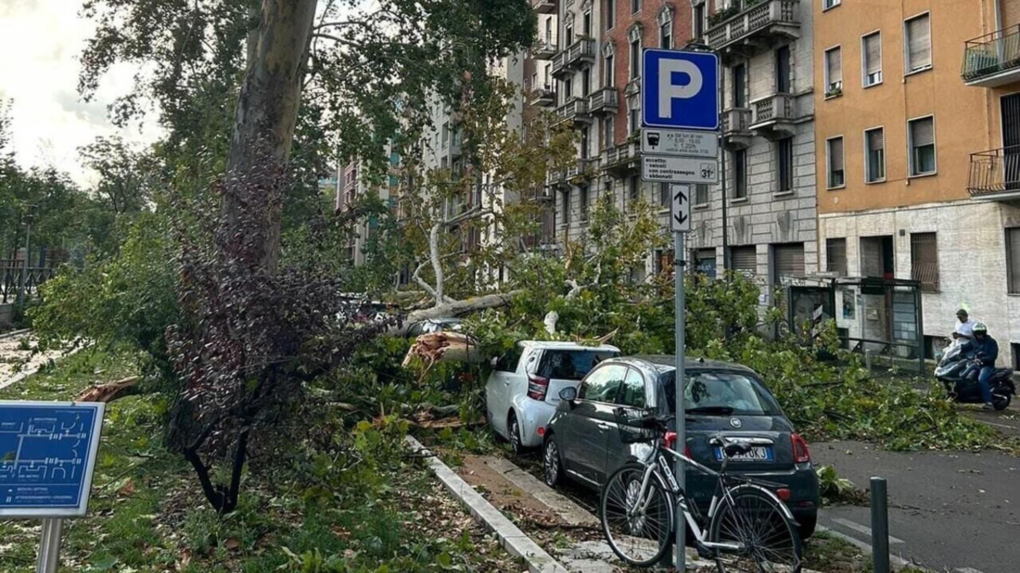 I danni da maltempo a Milano
