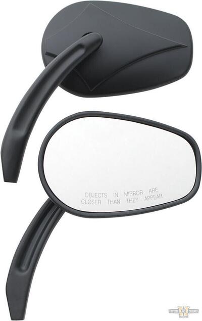 Specchietti testa freccia neri Custom Chrome 