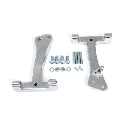 Supporti pedane passeggero cromati per Dyna dal 20 