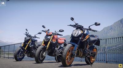 Monster SP vs KTM Duke 890 R vs MT-09 SP: SFIDA in strada e in pista [VIDEO]