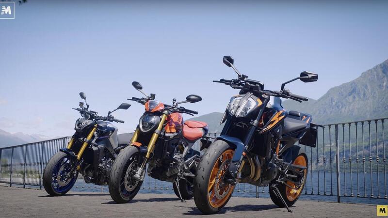 Monster SP vs KTM Duke 890 R vs MT-09 SP: SFIDA in strada e in pista [VIDEO]