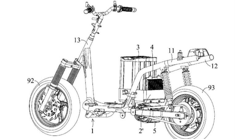 Ecco i primi disegni del nuovo scooter elettrico SYM