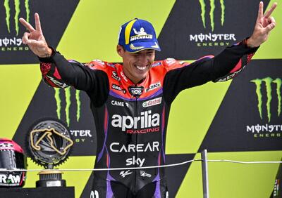 MotoGP 2023. GP della Gran Bretagna a Silverstone. Aleix Espargaro: “Mio figlio mi ha detto: papà stai davanti, così ti inquadrano”