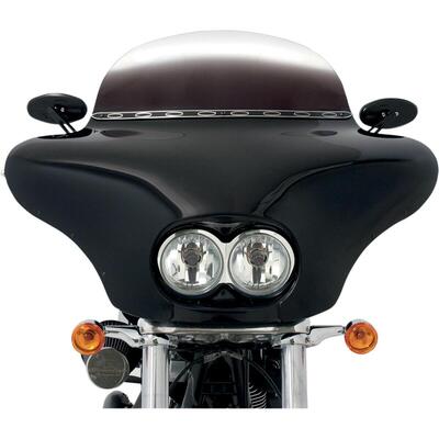 Batwing Memphis Shades nero per Dyna Fat Bob FXDF 