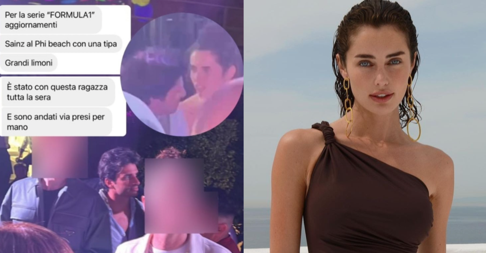 Carlos Sainz paparazzato in Sardegna: al Phi Beach baci con la modella Rebecca Donaldson