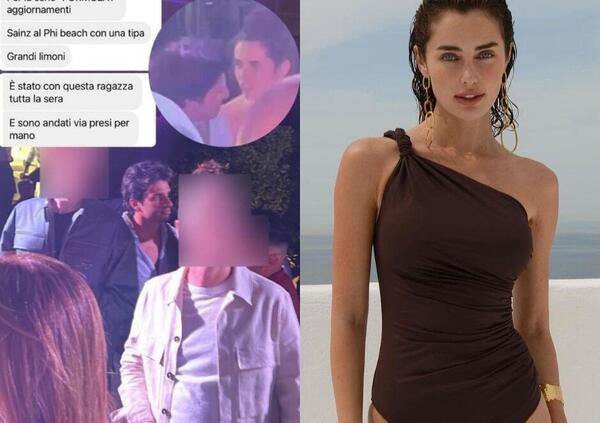 Carlos Sainz paparazzato in Sardegna: al Phi Beach baci con la modella Rebecca Donaldson