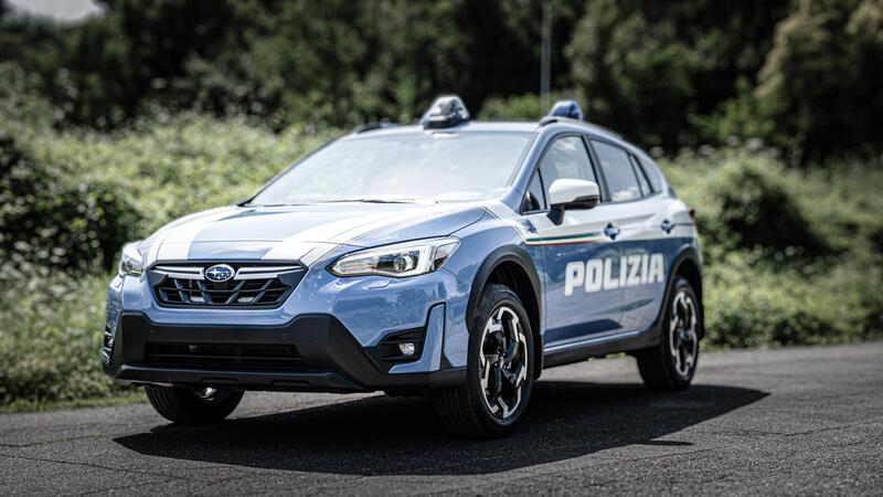 La Subaru XV in divisa arruolata in Polizia