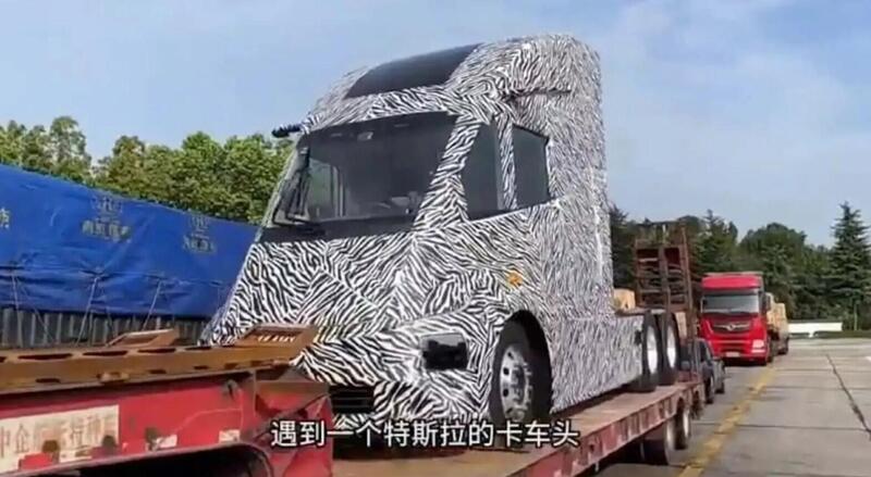 Dalla Cina spunta il clone del Tesla Semi [Foto Spia]