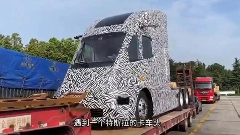 Dalla Cina spunta il clone del Tesla Semi [Foto Spia]